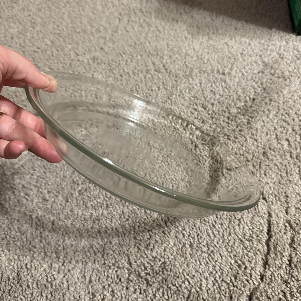 Vintage PYREX‎ Corning #209 Clear Glass Pie Plate Baking Dish Pan 9"